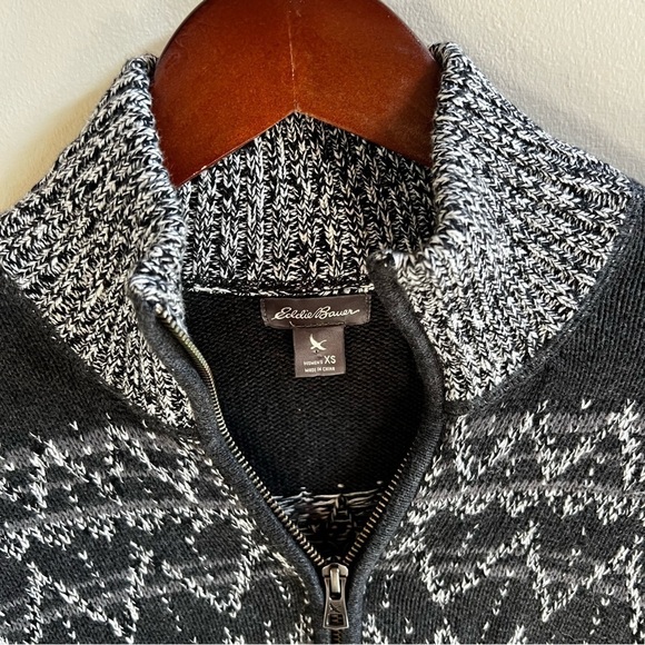 Eddie Bauer Fair Isle Cotton Sweater Two Way Zip
Size XS - Picture 3 of 9